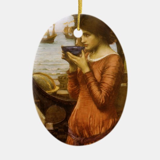Bestemming door John William Waterhouse Keramisch Ornament (Voorkant)