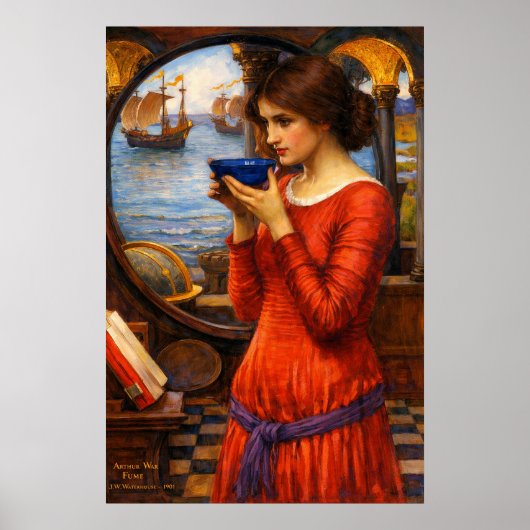 Bestemming door John William Waterhouse Poster (Voorkant)