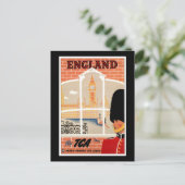 Bestemming: England Travel Poster Briefkaart (Staand voorkant)