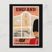 Bestemming: England Travel Poster Briefkaart (Voorkant)
