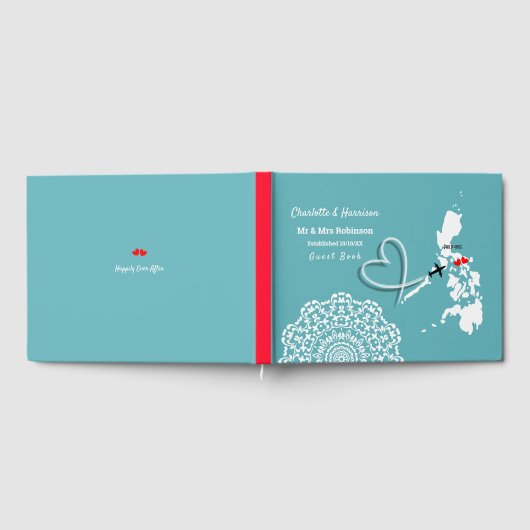 Bestemming: Filippijnse bruiloft Gastenboek (Volledig)