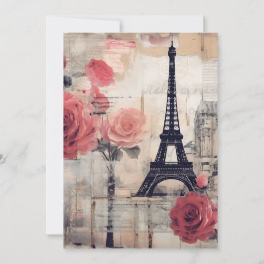 Bestemming Frankrijk Reds uitnodiging (Achterkant)