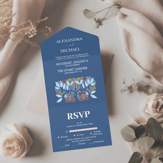 Bestemming Griekenland Santorini Bruiloft All In One Uitnodiging