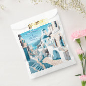 Bestemming Griekenland Santorini Bruiloft Bedankzakje (Gezegeld)