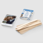 Bestemming Griekenland Santorini Bruiloft Handwaaier (Niet-gemonteerd)