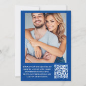 Bestemming Griekenland Santorini Bruiloft Kaart (Achterkant)