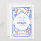 Bestemming Griekenland Santorini Bruiloft Kaart (Voorkant)