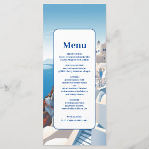 Bestemming Griekenland Santorini Bruiloft Menu