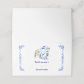 Bestemming Griekenland Santorini Bruiloft Plaatskaartje (Buitenkant ongevouwen)