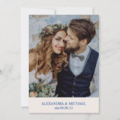 Bestemming Griekenland Santorini Trouwprogramma Kaart (Voorkant)