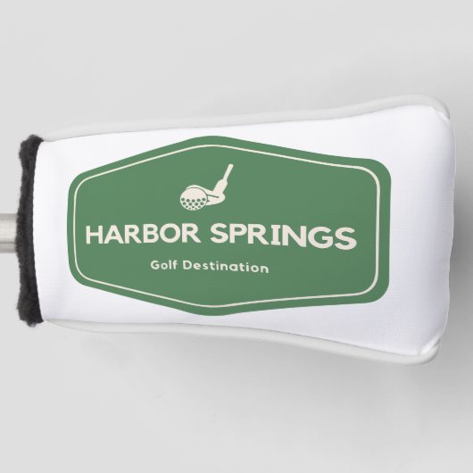 Bestemming Harbour Springs Michigan Golf Golfheadcover (Voorkant)