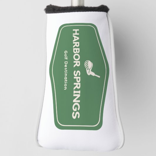 Bestemming Harbour Springs Michigan Golf Golfheadcover (Draai 90)