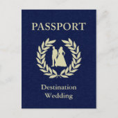 bestemming huwelijk paspoort uitnodiging briefkaart (Voorkant)