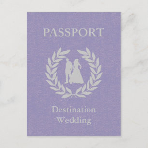 bestemming huwelijk paspoort uitnodiging briefkaart
