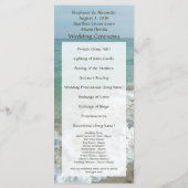 Bestemming Huwelijk Programma, Strand Thema Programmakaart (Achterkant)