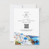 Bestemming Huwelijk QR Code Modern Foto Save The Date (Voorkant)
