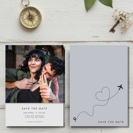 Bestemming Huwelijksfoto Save the Date