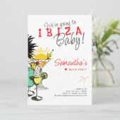 Bestemming Ibiza Hen Bachelorette Party Route Kaart (Staand voorkant)