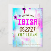 Bestemming IBIZA slaat de datum op Save The Date (Voorkant)