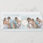 Bestemming Instapass Ticket Foto Bruiloft Kaart (Achterkant)