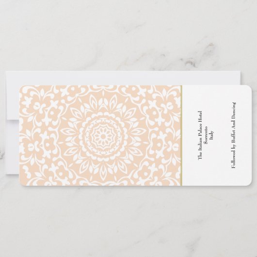 Bestemming Italië Europa Uitnodiging van het huwel (Achterkant)