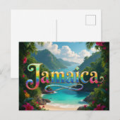 Bestemming jamaica briefkaart (Voorkant / Achterkant)
