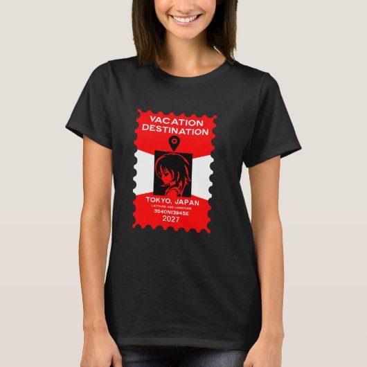 Bestemming Japan Vakantie T-shirt (Voorkant)
