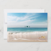 Bestemming Kauai Beach Starfish Foto Bruiloft Save The Date (Achterkant)