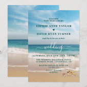 Bestemming Kauai Beach Zeester Bruiloft Kaart (Voorkant / Achterkant)