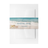 Bestemming Kauai Beach Zeester Reizen Bruiloft Uitnodigingen Wikkel (Voorkant Voorbeeld)