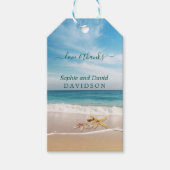 Bestemming Kauai Beach Zeester Wedding Cadeaulabel (Voorkant)