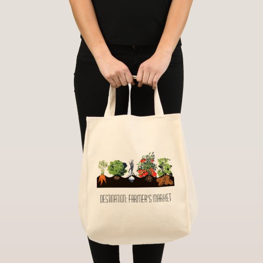Bestemming: Landbouwmarkt Tote Bag (Voorkant (product))