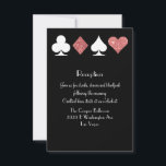 Bestemming Las Vegas Receptie Roze Goud Glitters Kaart<br><div class="desc">Perfect voor een Las Vegas bruiloft! �2birdstone 2014</div>