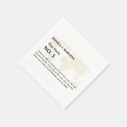 Bestemming Leuk feit bruiloft, repetitie diner Servet (Hoek)