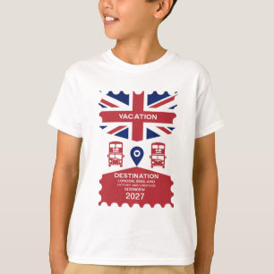 Bestemming Londen Verenigd Koninkrijk Vakantie T-shirt