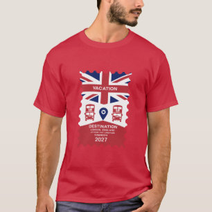 Bestemming Londen Verenigd Koninkrijk Vakantie T-shirt