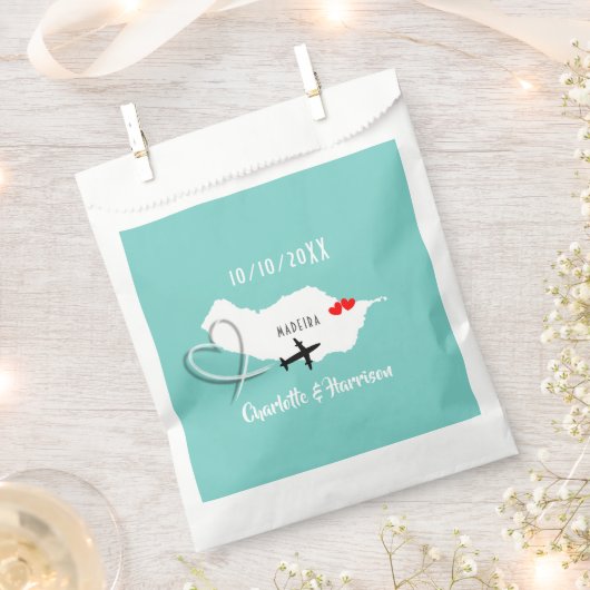 Bestemming Madeira Wedding Bedankzakje (Geknipt)