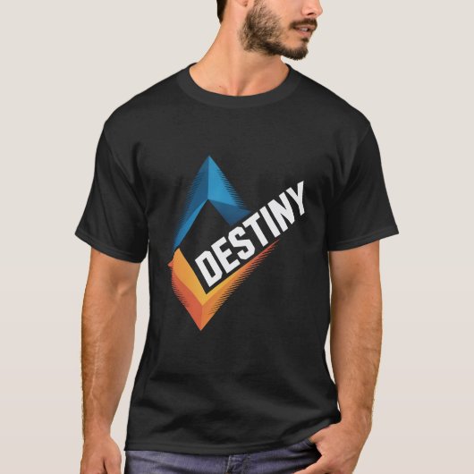 Bestemming Motiverende T-Shirt | Moderne Geometris (Voorkant)