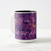 Bestemming onbekend tweekleurige koffiemok (Voorkant links)