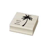 Bestemming Palm Tree Trouwstempel Rubberstempel (Stempel)