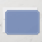Bestemming Palmboom Uitnodiging | Korenbloem Blauw (Achterkant)