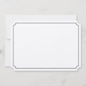 Bestemming Palmboom Uitnodiging | Zwart op Kraft (Achterkant)