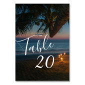 Bestemming Paradijs Huwelijksreceptie Kaart (Achterkant)