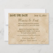 Bestemming Paradijs, Tropisch Strand Reserveer de  Save The Date (Achterkant)