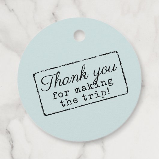 Bestemming Paspoortstempel Reisthema Bedankjes Labels (Achterkant)