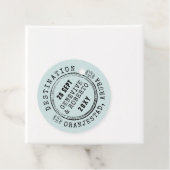 Bestemming Paspoortstempel Reisthema Bedankjes Labels (In situ)