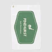 Bestemming Pinehurst North Carolina Golf Golfhanddoek (Voorkant)