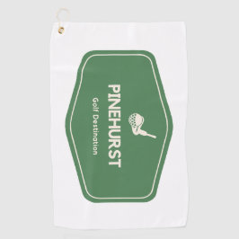 Bestemming Pinehurst North Carolina Golf Golfhanddoek