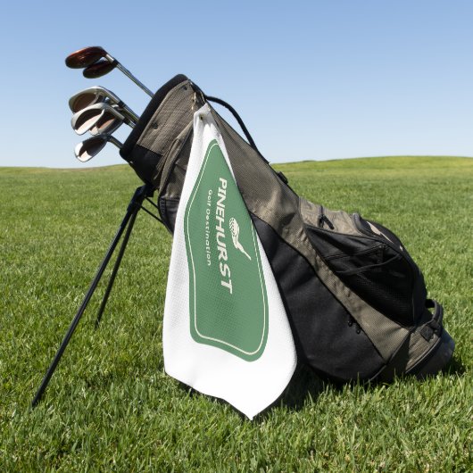 Bestemming Pinehurst North Carolina Golf Golfhanddoek (Groen)