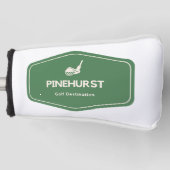 Bestemming Pinehurst North Carolina Golf Golfheadcover (Voorkant)